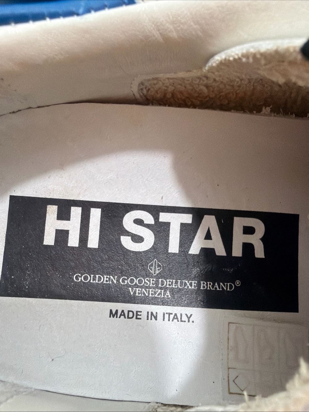 Golden Goose HI STAR WHITE BLUE YELLOW SNEAKERS EUR 40 US 7 Mens 9 Womens NIB - Picture 7 of 16